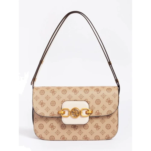 Женская сумка через плечо Guess Hensely Logo Cnvrtbl Shldr Bag каппучино (HWBB8378210-CCT): Пол Женский