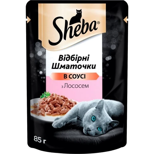 Влажный корм Sheba cig POU для котов с лососем в соусе 24х85 г (4770608258832)