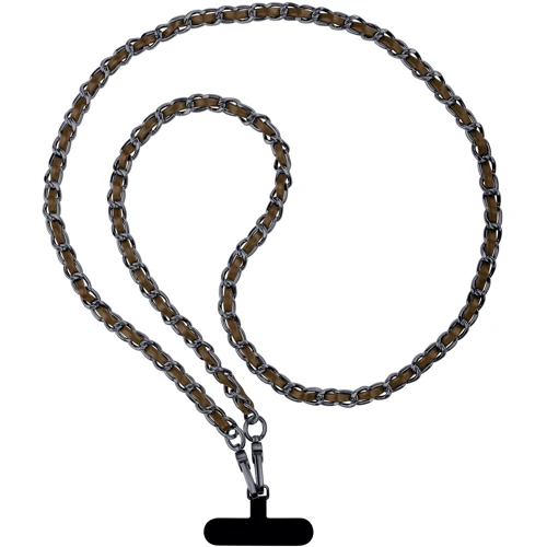 Ремешок для смартфона ArmorStandart Chain link Aged Ruthenium with Brown Leather (ARM77036)