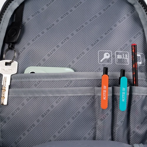 Рюкзак Kite Education K21-813M-3: Корпус рюкзака Мягкий