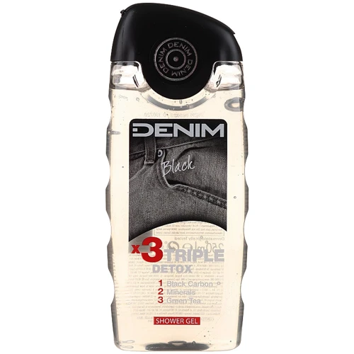 Denim Black Shower Gel Гель для душа тройной детокс 250 ml