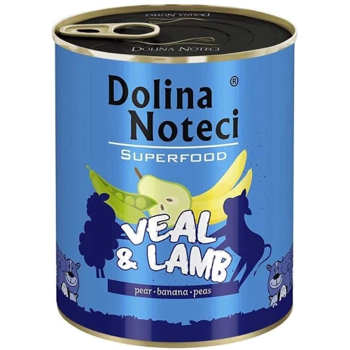 Вологий корм Dolina Noteci Superfood для собак з телятиною та бараниною 800 г DN 800 (657)