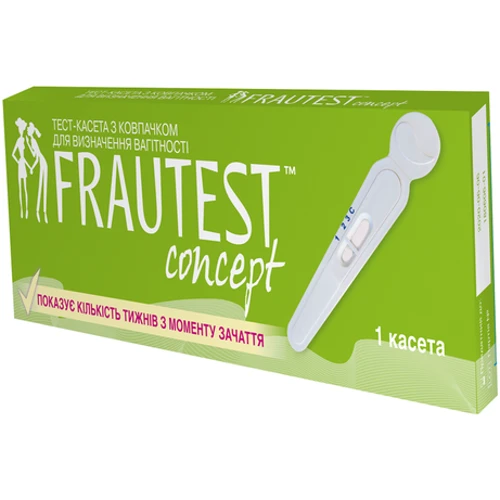 Тест-касета з ковпачком для визначення вагітності Frautest concept (4820205800399)