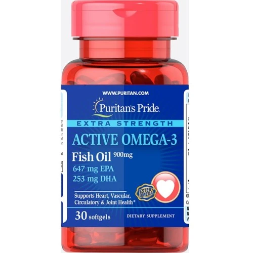 

Puritan's Pride Extra Strength Active Omega-3 Fish Oil 30 caps