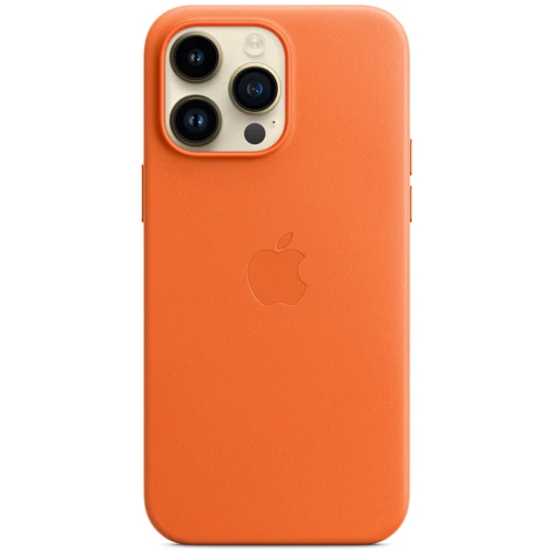 Чехол для iPhone Apple for iPhone 14 Pro Max Leather Case with MagSafe Orange (MPPR3) 