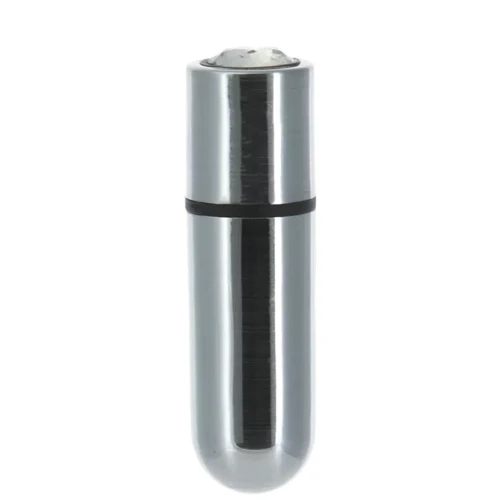 Вибропуля PowerBullet - First-Class Bullet 2.5" with Key Chain Pouch, Silver