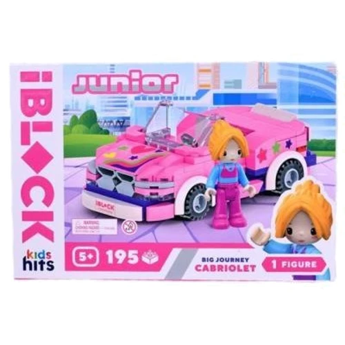 Конструктор IBLOCK Junior Kids hits Дівчатка Велика подорож Кабріолет (KH08/002/1): Виробник Iblock