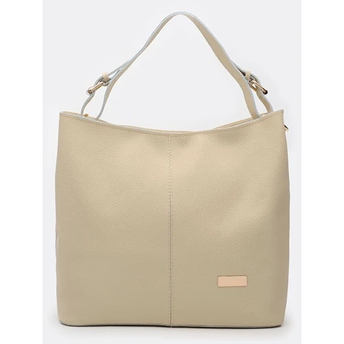 Женская сумка-мешок Ricco Grande бежевая (1l887-beige)