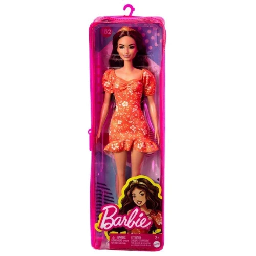 Лялька Mattel Barbie Модниця в оранжевій сукні у квіточку: Вік от 6 лет и старше