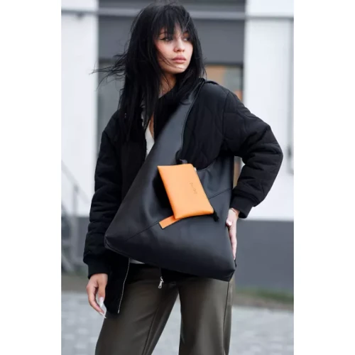 Женская сумка хобо Sambag M черная (53200129): Страна производитель Украина