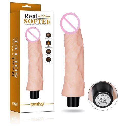 Реалистичный вибратор LYBAILE Real Softee Vibrator 8"