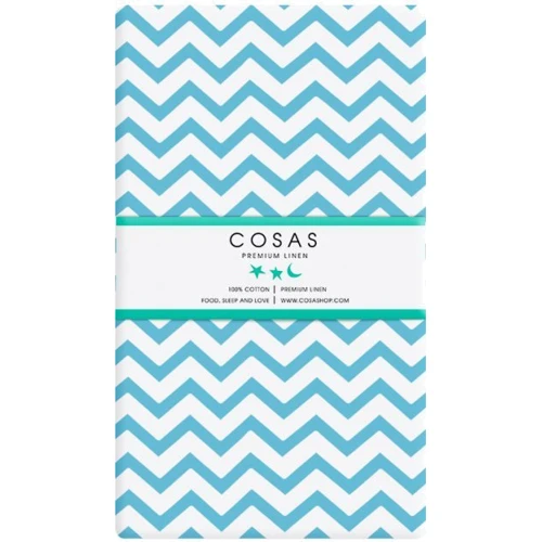 Набор простыней Cosas Zigzag blue/Zigzag grey 120x60 см (4822052023884)