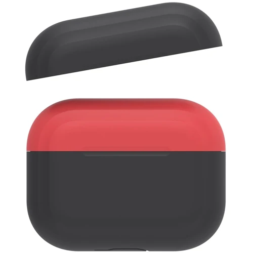 Чехол для наушников AhaStyle Silicone Duo Case Black/Red (AHA-0P200-BBR) for Apple AirPods Pro