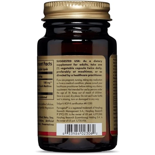 Solgar Pycnogenol 100 mg 30 Vegetable Capsules