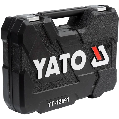 Универсальный набор инструментов YATO YT-1269: Комплектация набора биты, рожковые ключи, отвертки, гаечные ключи, воротки