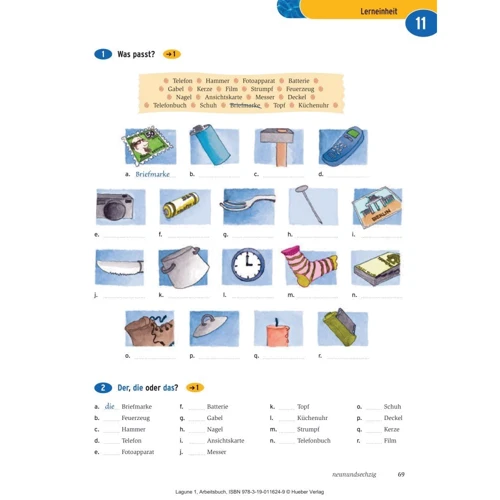 Lagune 1: Arbeitsbuch: Обложка Мягкая