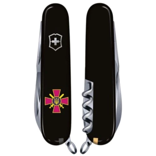 Мультитул Victorinox Spartan Army 91мм/12 функций/черный /Эмблема СВ ВСУ (1.3603.3_W0020u): Тип мини-мультитул