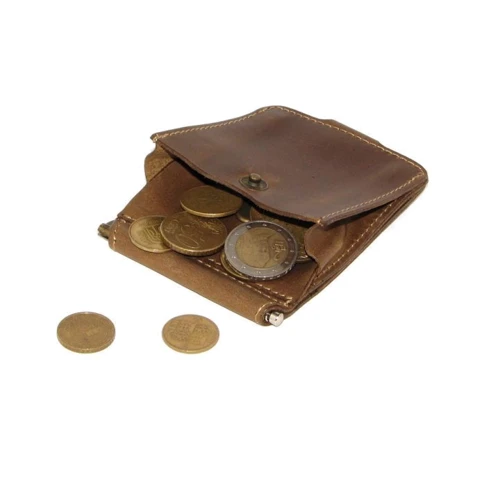 Мужской зажим для денег DNK Leather коричневый (DNK Зажим-H мелочь col.G): Страна производитель Украина
