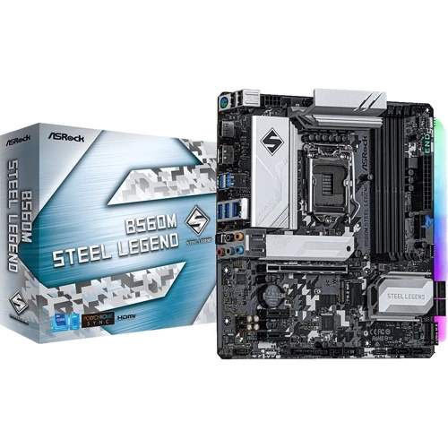 ASRock B560M STEEL LEGEND: Роз'єми на платі SATA 3.0, M.2