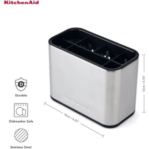 Органайзер для кухонного миття KitchenAid Sinkware 16х8х12 см сірий (KEG784OSSSA)