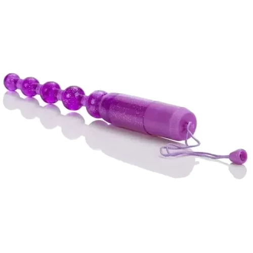 Водонепроникні намисто CalExotics Vibrating Pleasure Beads (фіолетовий)