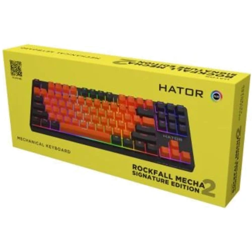 Клавіатура HATOR Rockfall 2 Mecha Signature Edition Black/Orange/Black (HTK-520-BOB): Тип клавіатури игровая
