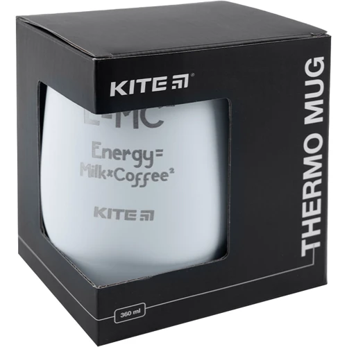 Термокухоль Kite Energy Milk Coffee 360 мл білий (k22-378-03-2) фото 4