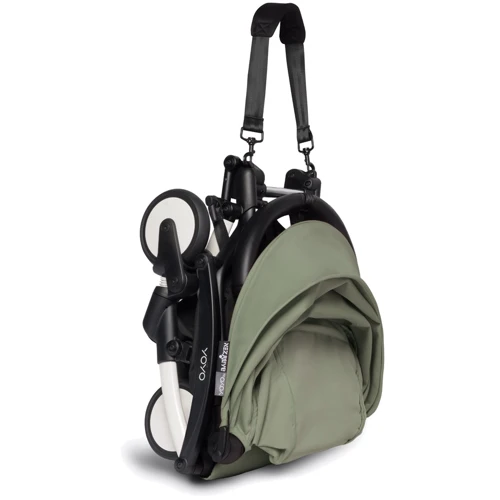 Шасі біле Babyzen YOYO² з люлькою Bassinet (без дощовика) Olive/Оливковий (BZ10109-01/595411/595511) фото 9