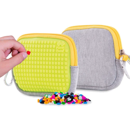Кошелек для мелочей Pixie Crew Crazy Colors серый и неоновый желтый (PXA-07-19): Производитель Pixie Crew