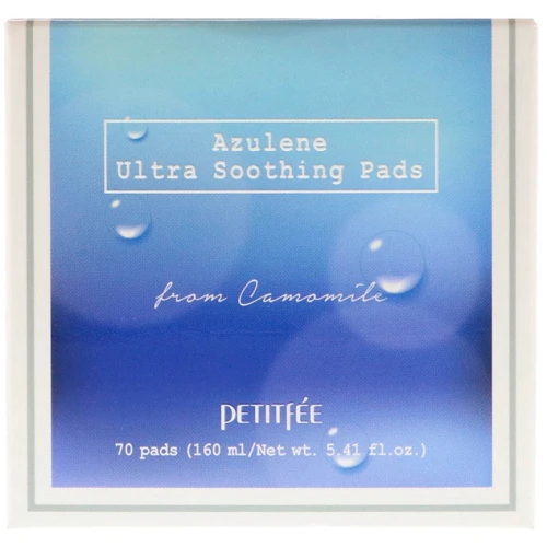 Petitfee Azulene Ultra Soothing Pads Ультра-зволожуючі пади 70 шт.: Час застосування універсальний