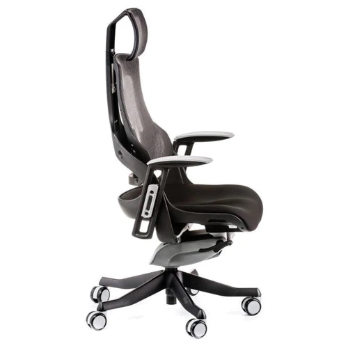 Кресло офисное Special4You Wau Black Fabric Charcoal Network (E0789): Материал обивки Ткань, С сеткой
