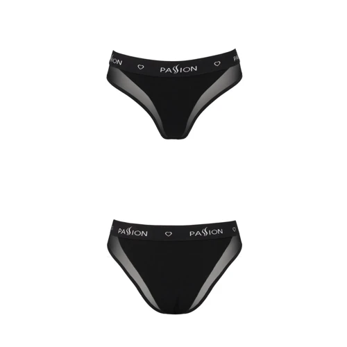 Трусики с прозрачной вставкой Passion PS002 PANTIES black, size L