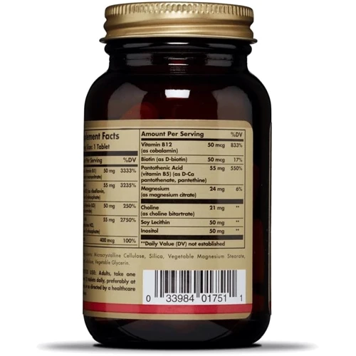 Solgar Megasorb B-Complex "50" 100 Tablets: Тип Витамин B