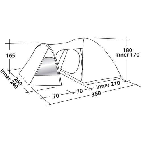 Палатка Easy Camp Blazar 400 Rustic Green (120385): Назначение туристические