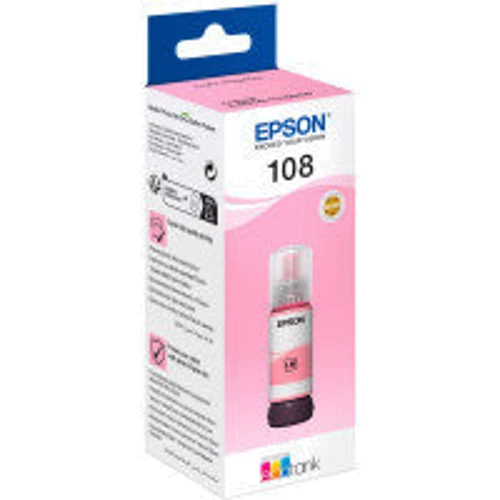 Чорнило Epson 108 EcoTank L8050/L18050 light magenta (C13T09C64A): Колір Light Magenta (Photo Magenta)