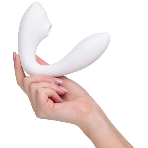 Вакуумный вибратор So Divine Pearl Vibe 2 в 1 White