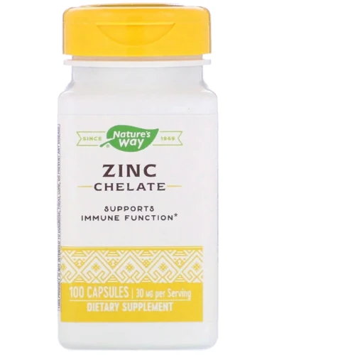 Nature's Way, Zinc Chelate, 30 mg, 100 Capsules (NWY-41091)