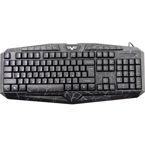 Клавиатура Frime Magma Black USB RUS/UKR (FLK19500): Подключение проводное