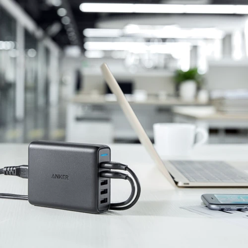 Зарядний пристрій ANKER PowerPort 5 with dual QC 3.0&Power IQ V3 Black (A2054L11): Сила струму 2.4а і більш