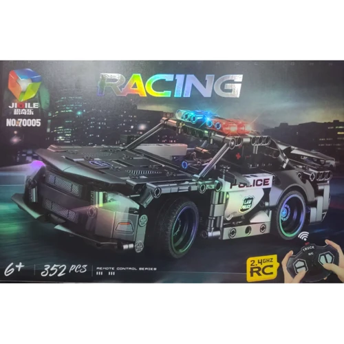 Конструктор 2.4G полицейская машина радиоуправляемая 352 детали (70005): undefined undefined