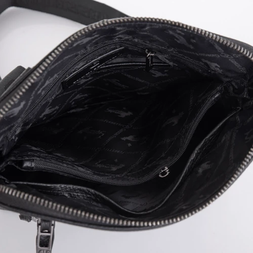 Чоловіча сумка планшет Giorgio Ferretti чорна (SHIGF2020979-black): Фактура Матовая, Зернистая