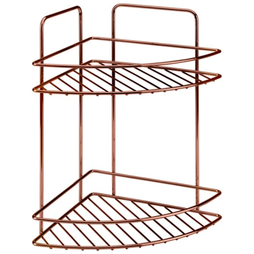 Полку Metaltex REFLEX COPPER кутова для ванної 2 секційна (403513)