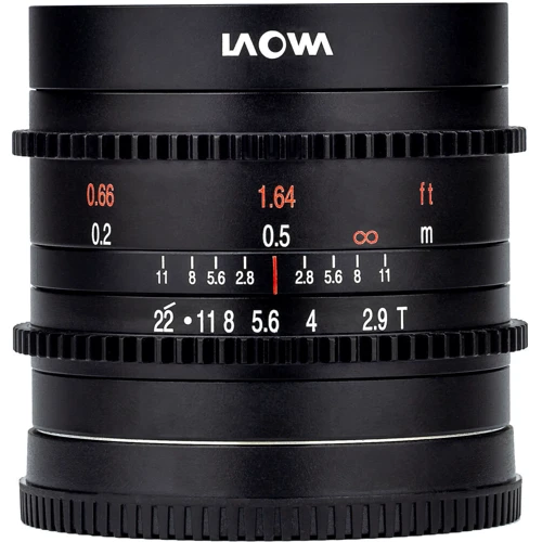 Об'єктив для фотоапарата Laowa 9mm t/2.9 Zero-D Cine M4/3 (Cine) VE929M4/3C: Діаметр різьби для світлофільтру 55 мм