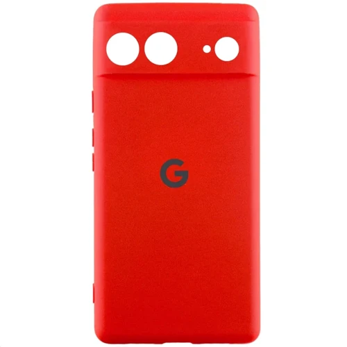 Чехол для телефонов Lakshmi Premium Silicone Case with Logo Full Camera Red for Google Pixel 7
