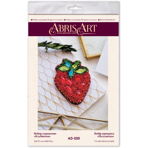 Abrisart AD-050 Набор для вышивки бисером украшения Клубничка: Производитель Abrisart