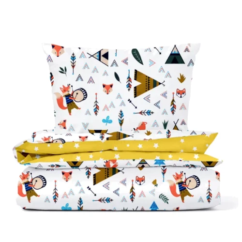 Комплект постельного белья Cosas Wood Fox подростковый 2 пр. 155х215 см (FoxWigwam_155_2): Тип постельный комплект