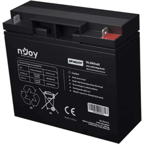 Njoy GP1812CF 12V VRLA (BTVACATHETHCFCN01B): Технология AGM