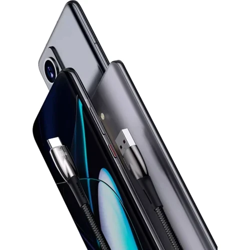 Кабель Baseus USB Cable to USB-C Glimmer Series Fast Charging 100W 1m Black (CADH000401) фото 5