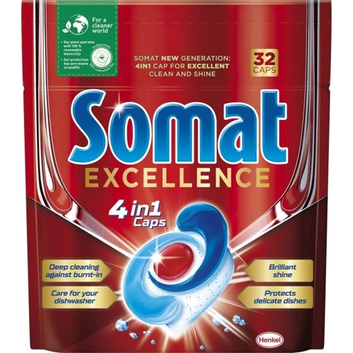 Таблетки Somat Excellence для посудомийної машини 32 шт.