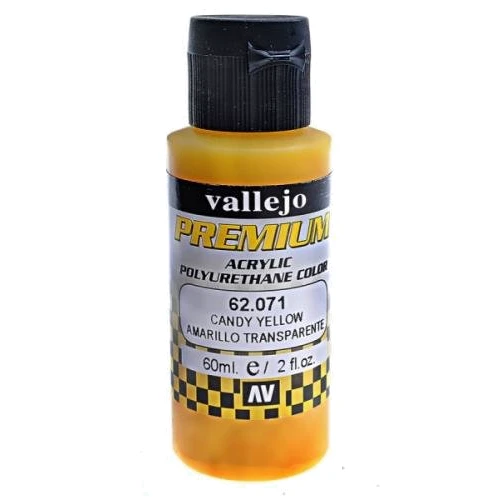 Краска Vallejo акрил-полиуретановая Premium Color желтый Candy (VLJ62071)